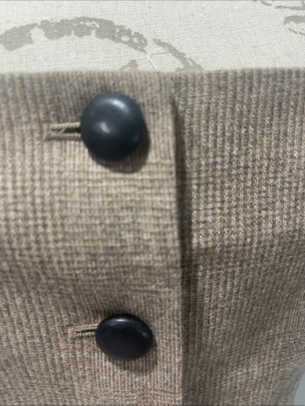 Rag&Bone Brown Button-Front Ribbed Vest - Picture 5 of 7